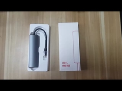 6 Port Usb-C Hub Splitter Usb-C Expander Portable Usb Adapter Multiport Data Hub